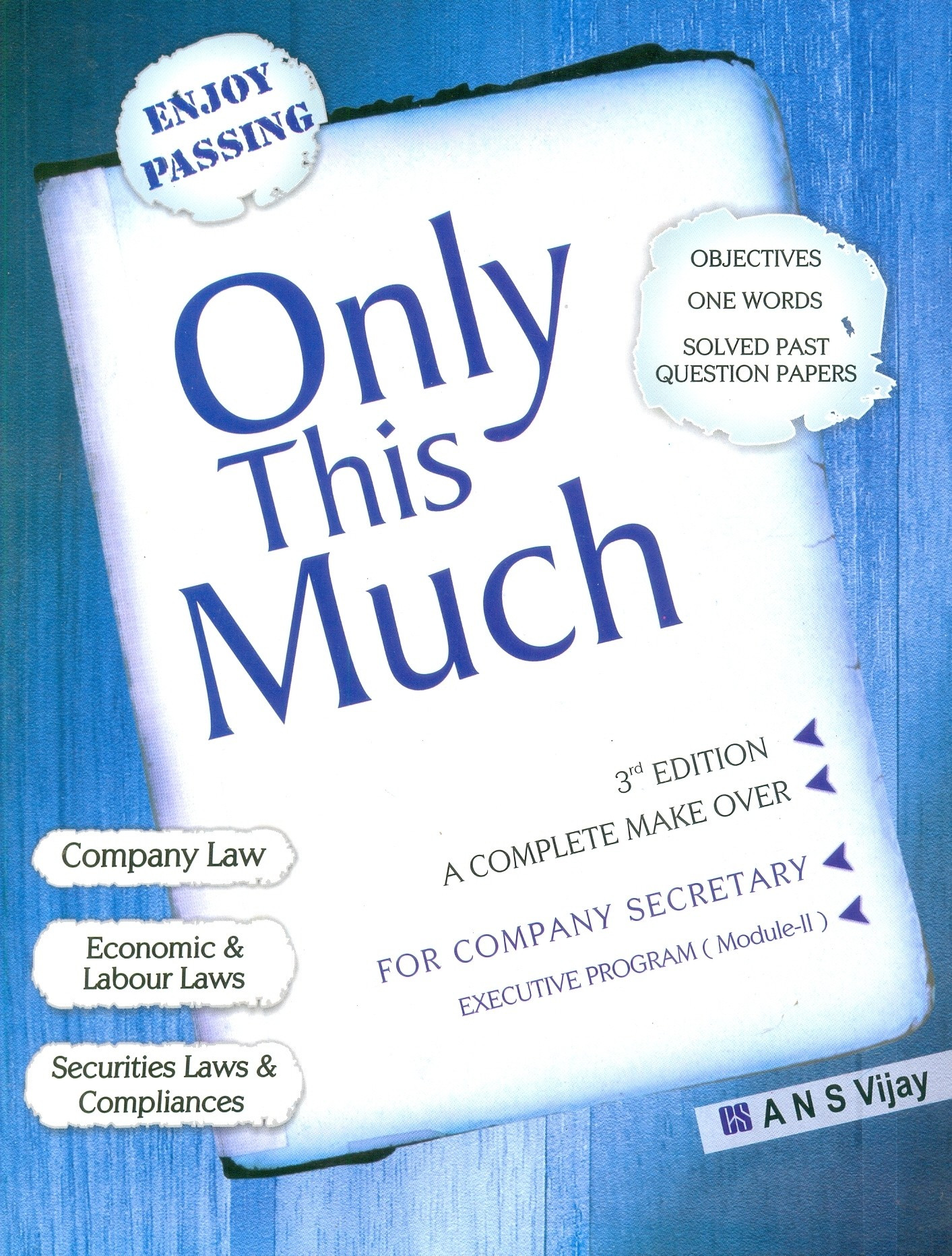 Only This Much Book Cs Executive Module 1